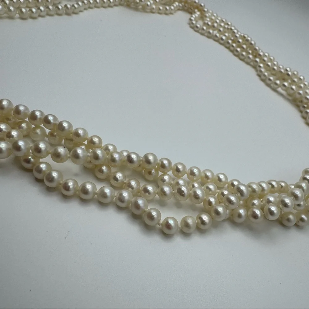 Honora Long Pearl Necklace - Picture 4 of 4